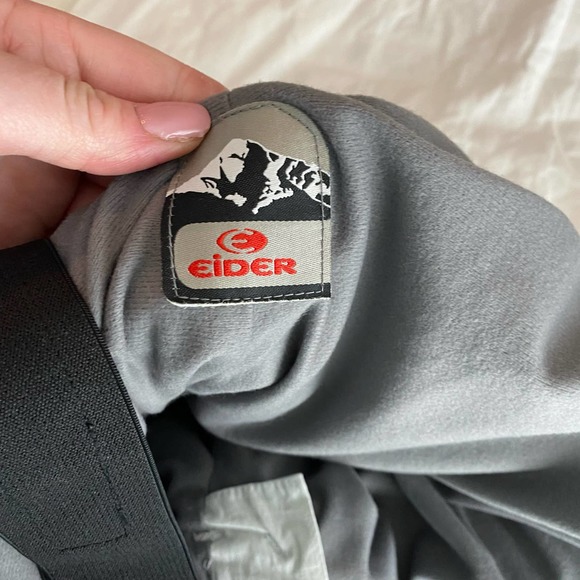 Women's Eider Grey & Black Gortec Snow Bibs, Skiing/Snowboarding-XL - Picture 4 of 14